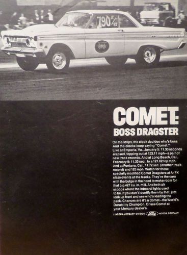 1964 mercury comet boss dragster-ad/picture/print gasser lightweight lincoln