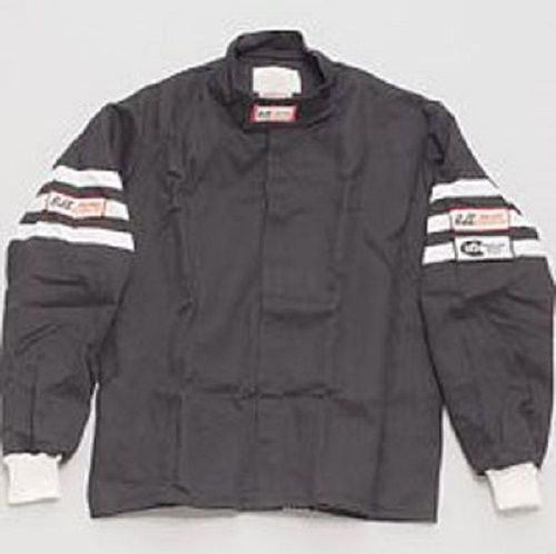 Rjs driver jacket proban / banox single layer sfi 3-2a/1 3x-lrg blk 200010108