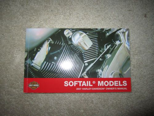 Harley owner&#039;s manual softtail models 2007