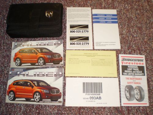 2007 dodge caliber car owners manual books guide case all models