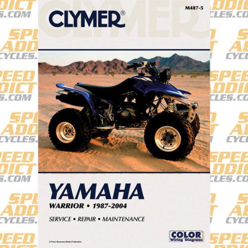 Clymer m487-5 service shop repair manual yamaha warrior 1987-2004