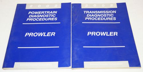 2002 plymouth prowler set of 2 diagnostic manual powertrain transmisison service