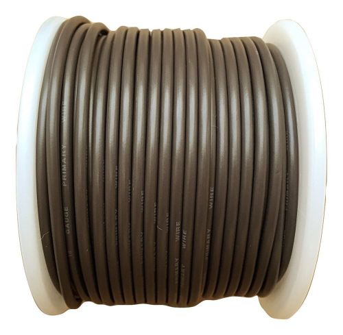 18 gauge brown 100 ft automotive primary wire copper stranded