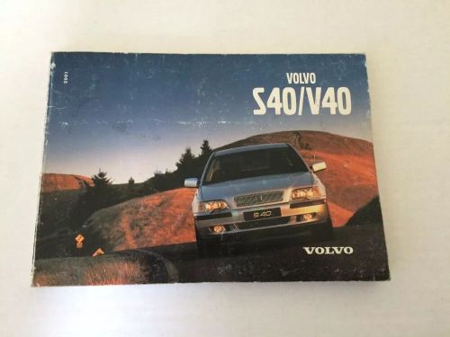 Volvo 2001 s40 v40 oem original factory owners manual book guide set tp5126