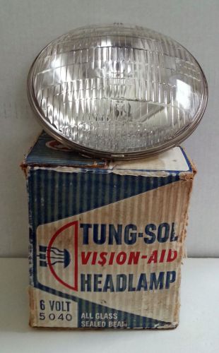 Vintage 6 volt tung-sol auto truck headlight nos # 5040