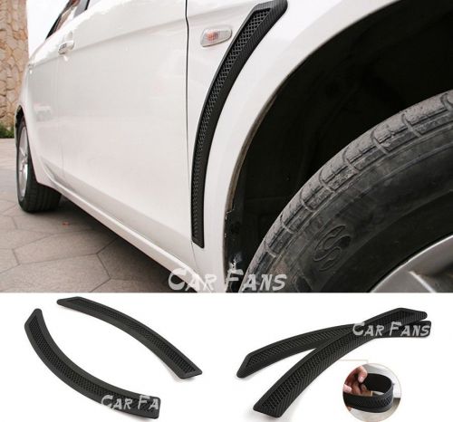 Front fender scoop side vent cover carbon look for mitsubishi lancer gts ex evo