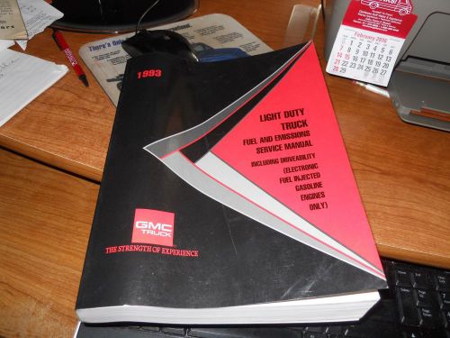 1993 gmc light duty truck fuel emissions service manual paperback – 1993