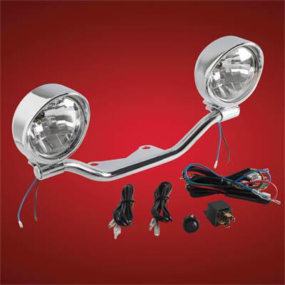 Show chrome driving lightbar kit h3 55w fits suzuki vz800 marauder 1997-2004