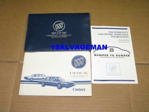 1994 buick century owners manual 94 century 1994 buick century manual