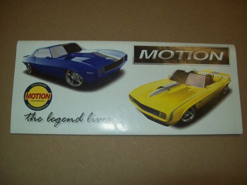 Motion camaro next generation the legend lives original sales brochure