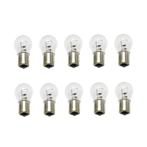 10pcs 12v25w ba15s auto lighting single contact clear turn signal light bulbs