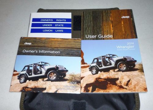 2014 jeep wrangler user guide owners manual set dvd w/case 14