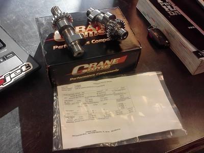 Crane htc296-2  1999-2006 harley chain drive cams new !!