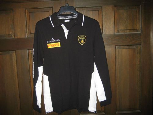 Lamborghini long sleeve polo shirt, xl