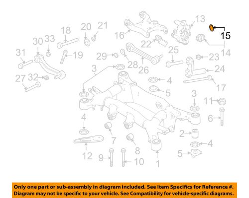 Bmw oem 00-16 x5 rear suspension-knuckle snap ring 33321091687