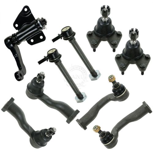 9 piece steering &amp; suspension kit ball joints sway bar end links tie rod ends