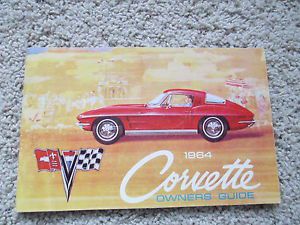 Mint 1964 corvette 1st first edition owner&#039;s manual  64 guide 3841542 owners