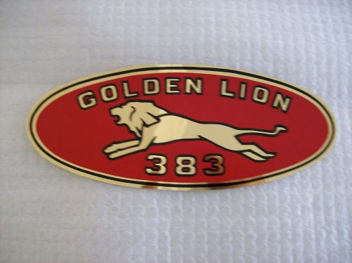 Mopar 1959 golden lion 383 valve cover decals chrysler plynouth dodge