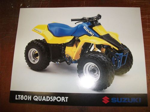 Original nos 1987 suzuki motorcycle sales brochure lt80h quadsport