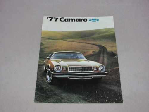 1977 chevrolet camaro dealer brochure, 7 pgs, z28 w/350, rally sport, type lt