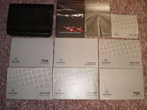 2010 acura tsx complete car owners manual books navigation guide case all models