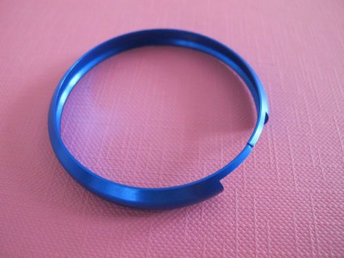 Key fob remote case trim ring for mini cooper s one countryman clubman blue