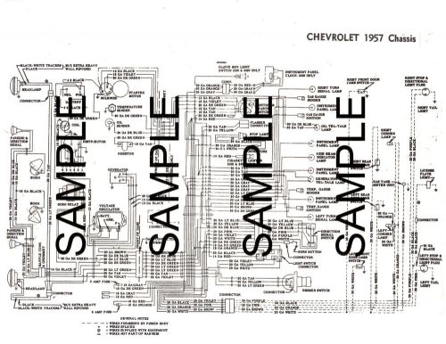 1953 chevrolet 53 general motors chassis wiring guide diagram chart 5056bk