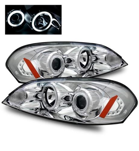 06-12 chevy impala/06-07 monte carlo ccfl halo clear chrome projector headlights