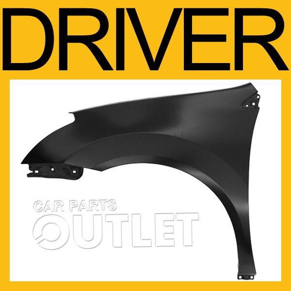 2008-2010 nissan rogue left front fender primered black steel panel primed s/sl