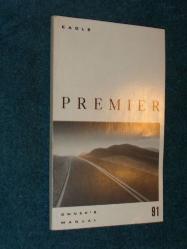 1991 eagle premier owner&#039;s manual / nice original guide book