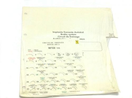 Ferrari 512 tr brake system circuit chart