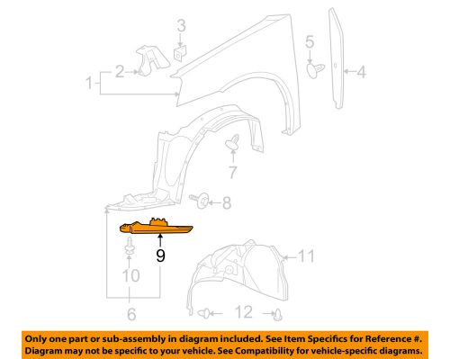 Pontiac gm oem 05-10 g6 fender-air deflector right 15242779