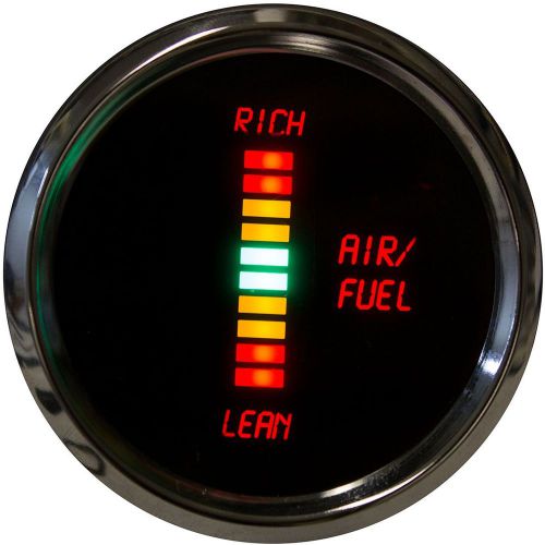 Led digital air/fuel ratio gauge chrome bezel dash air fuel bargraph warranty us