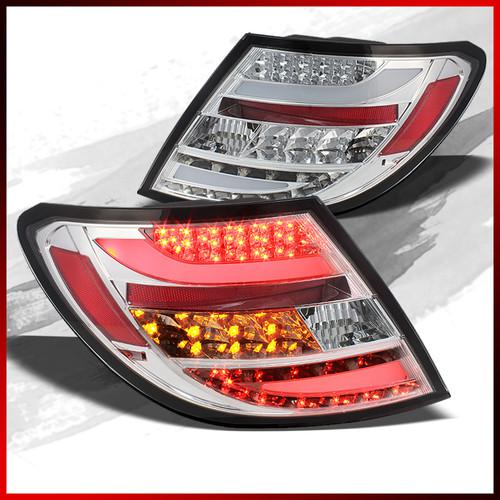 08-10 benz w204 c-class clear led tail lights w/built-in amber led turn signal