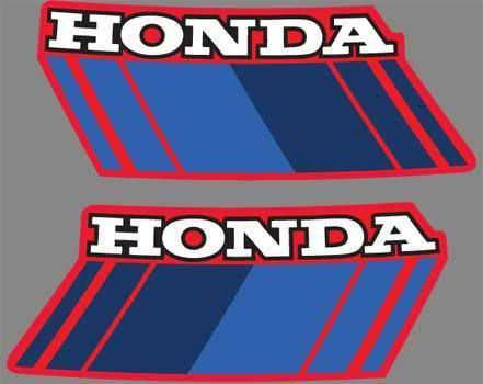 1985 85&#039; honda atc 70 gas tank 2 pcs sticker graphics atv decals logos free ship