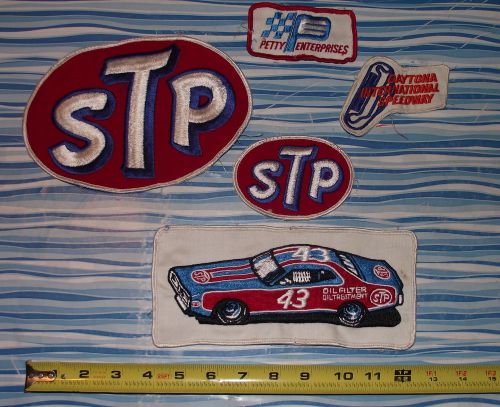 Vintage 1970&#039;s original large richard petty stp daytona patches lot l@@k