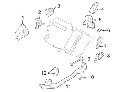 Ford oem engine mount bracket 5m6z6061ba image 3