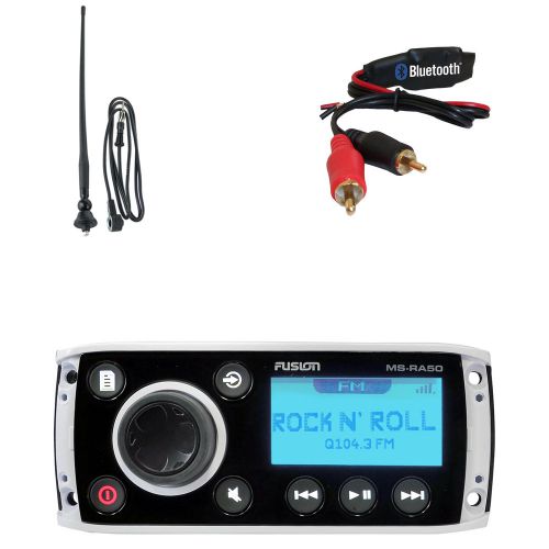 Fusion marine am fm aux bluetooth ready radio, marine antenna, bluetooth dongle