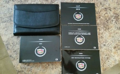 2009 cadillac srx owners manual book set w/ navigation book