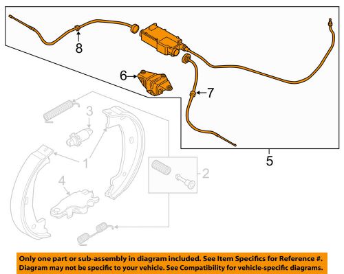 Bmw oem 07-13 x5 parking brake-actuator 34436850289