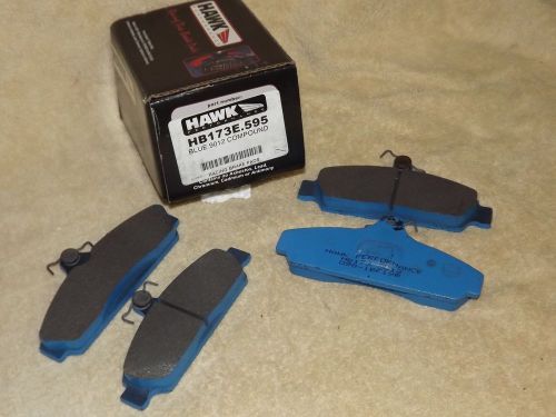 Corvette front brake pads 1984-87 motorsports brakes hawk road/rally hb 173e595