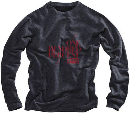 100% stencil adult crewneck sweatshirt, navy, large/lg, #36008-015-12