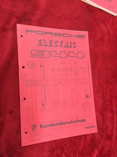 Vintage porsche 944 electrical info w/ trouble shoot factory manual brochure oem