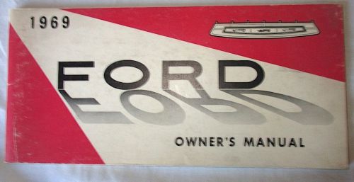 Original 1969 ford owners manual, second printing--galaxie-wagons