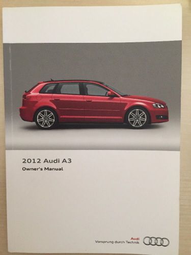 Audi a3 2012 owner&#039;s manual