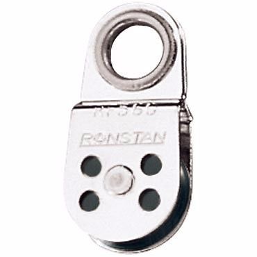 Ronstan single, ferrule eye head wire block 19mm (#rf560)