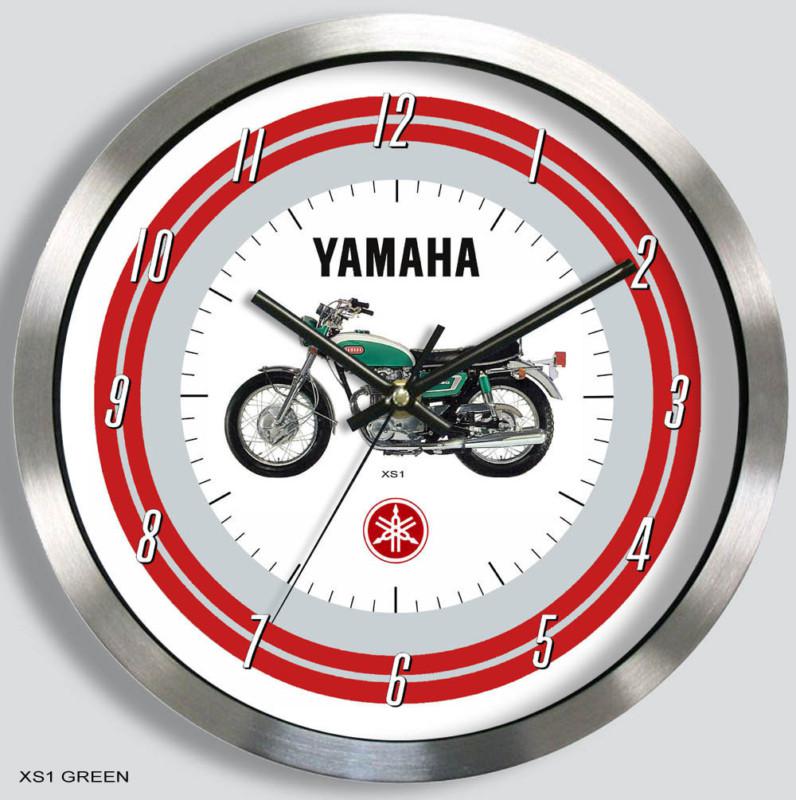 Yamaha xs1 motorcycle metal wall clock 1970 xs-1 xs650