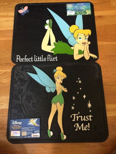 Tinker bell disney utility mats perfect little flirt &amp; trust me (set)