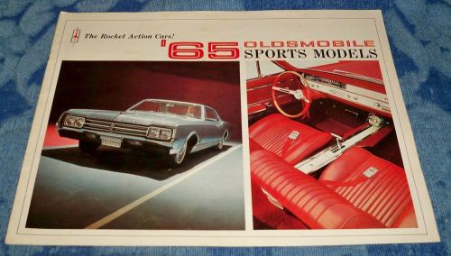 1965 oldsmobile sports models pamphlet