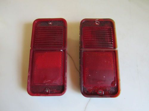 Pair of original 1968-1972 chevy pickup front side marker lamp lenses
